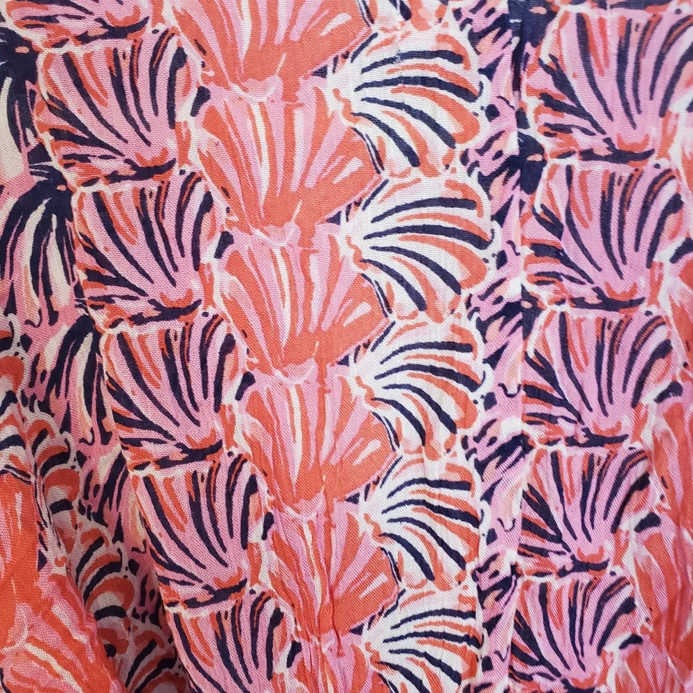 Simply Southern Scallop Shell Kimono Beach Cover-up Size S/M NWT